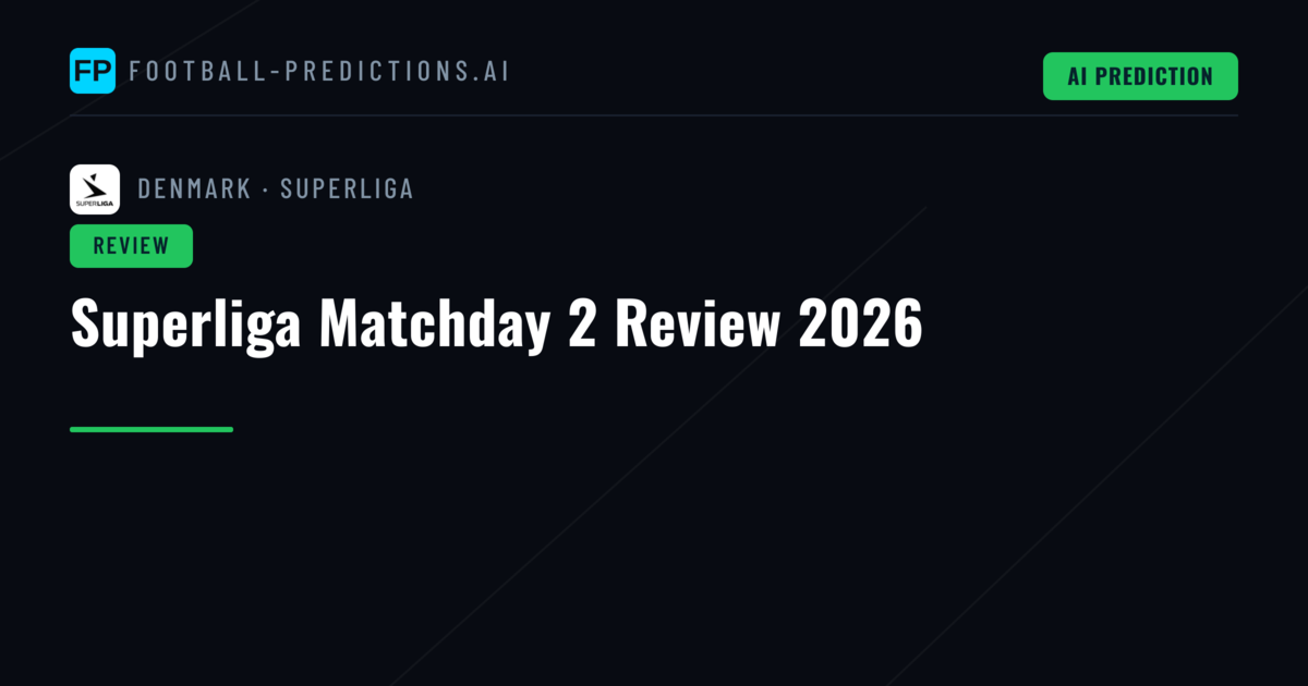 Superliga Matchday 2 Review 2026