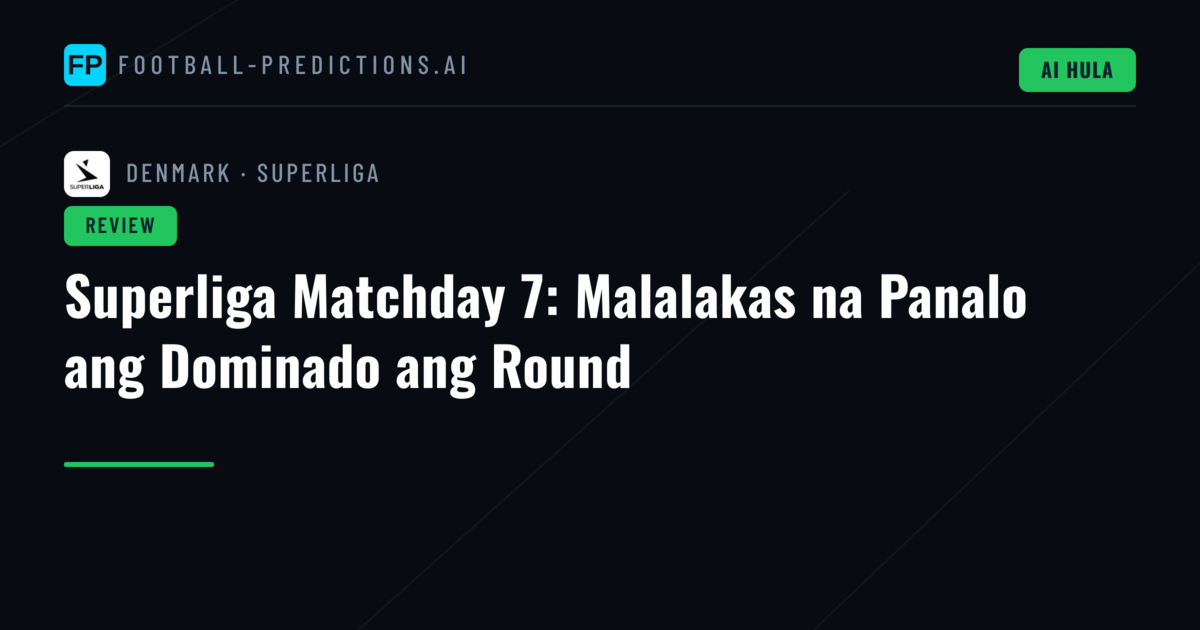 Superliga Matchday 7: Malalakas na Panalo ang Dominado ang Round