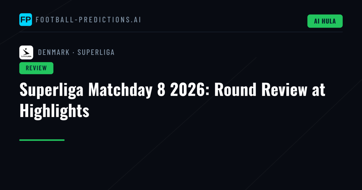 Superliga Matchday 8 2026: Round Review at Highlights