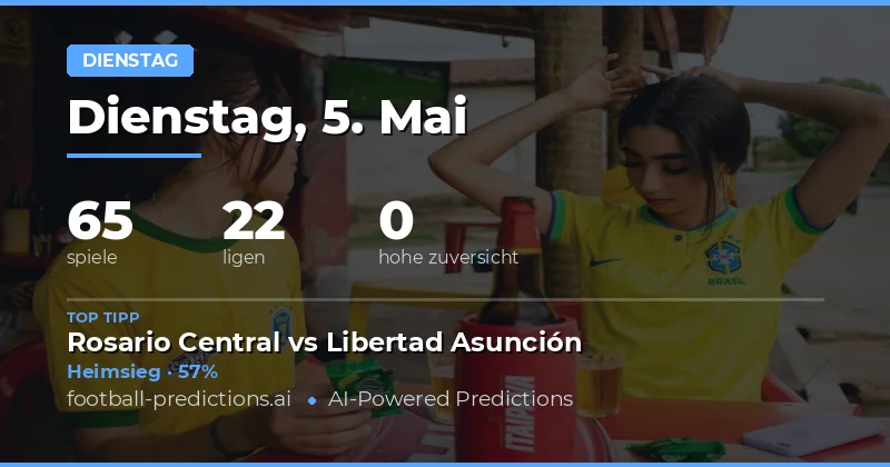 Fußball-Vorhersagen für den 5. Mai 2026