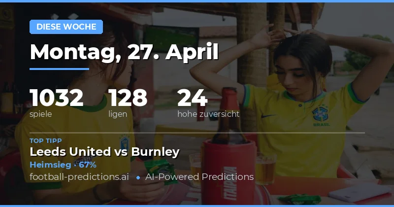 Fußball-Vorhersagen für die Woche vom 27. April bis 3. Mai 2026