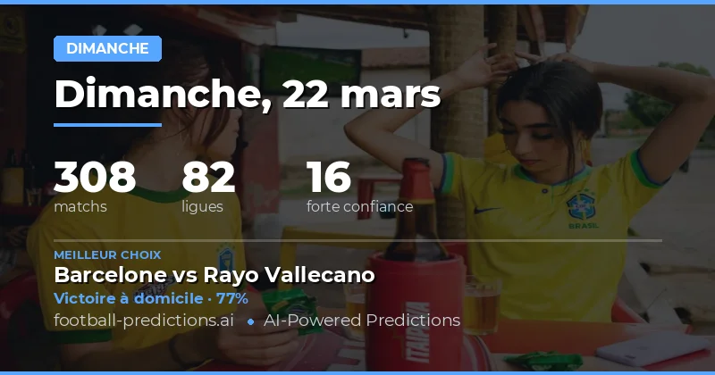 Les matchs de dimanche : une journée riche en opportunités