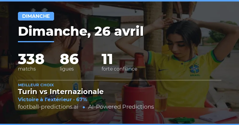 Pronostics du dimanche 26 avril 2026 : une fin de saison chargée