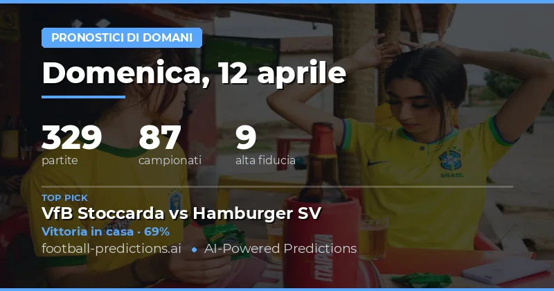 Pronostici per le partite di domani: dati chiave e analisi
