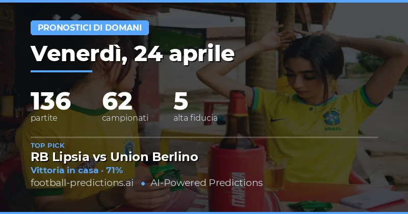 Pronostici delle partite di domani: un’analisi approfondita