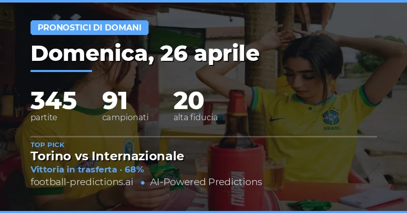 Analisi Completa delle Partite di Domani: 26 Aprile 2026