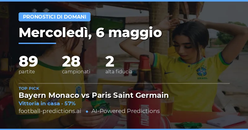 Panoramica delle Partite di Domani