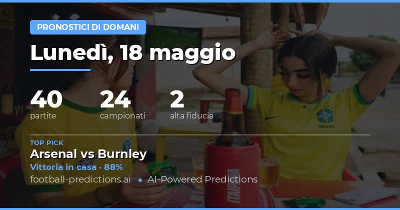 Anteprima delle Partite di Domani: Tendenze Chiave