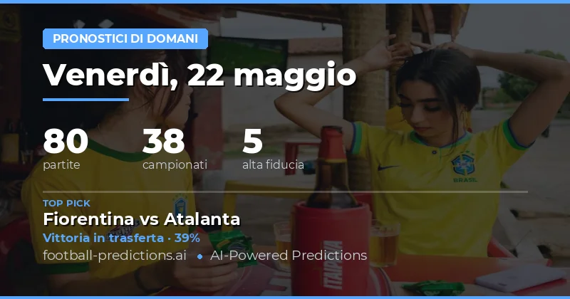 Analisi Completa delle Partite del 22 Maggio 2026