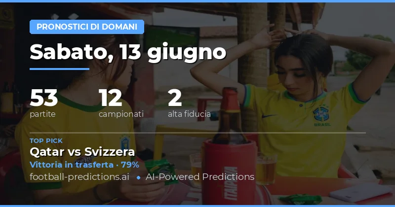 Panoramica delle partite di Sabato 13 Giugno