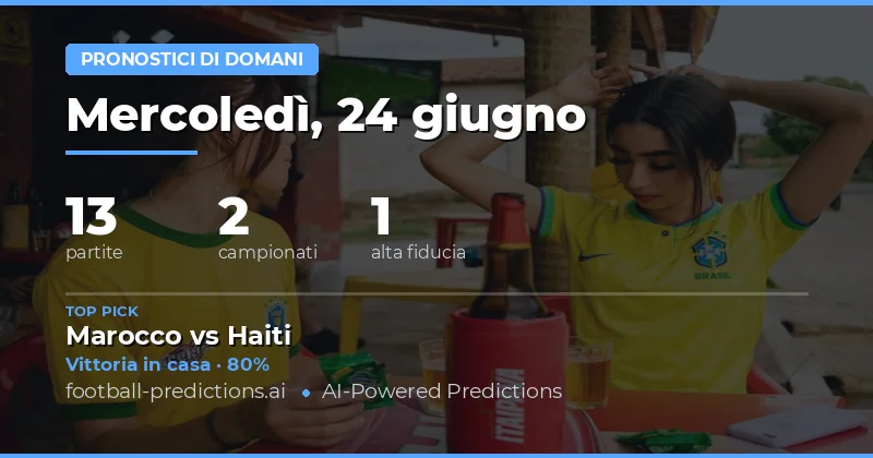 Analisi delle Partite di Mercoledì 24 Giugno