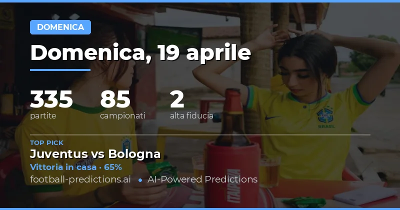 Pronostici per le Partite di Domenica 19 Aprile 2026