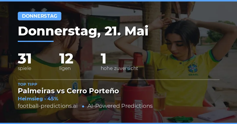 Vorschau auf die Donnerstagsspiele am 21. Mai 2026