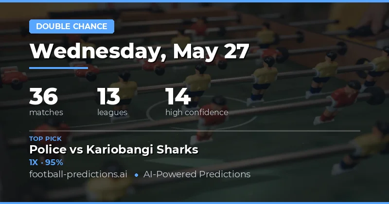 Double Chance Betting Preview for 27 May 2026