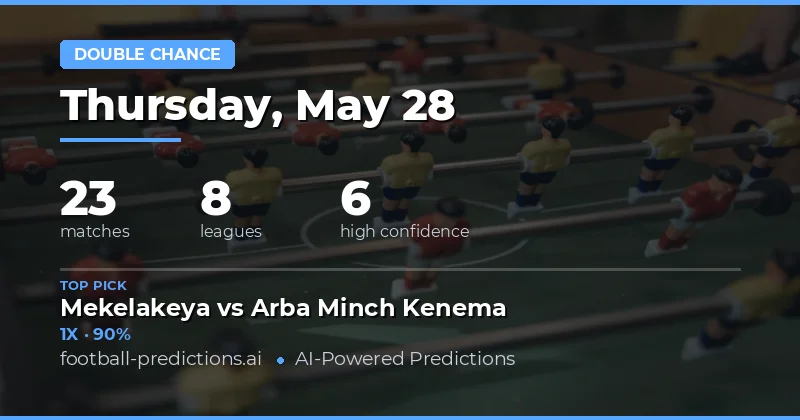 Strategic Double Chance Tips for 28 May 2026