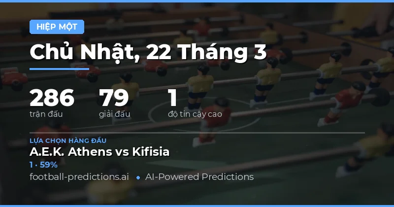 Khám phá xu hướng và cơ hội trong Kết quả Hiệp 1