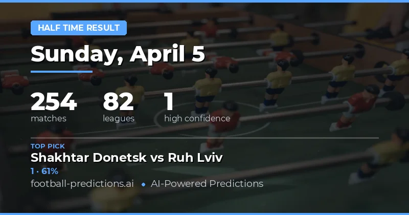 Dự Đoán Kết Quả Hiệp 1 Ngày 5 Tháng 4 Năm 2026