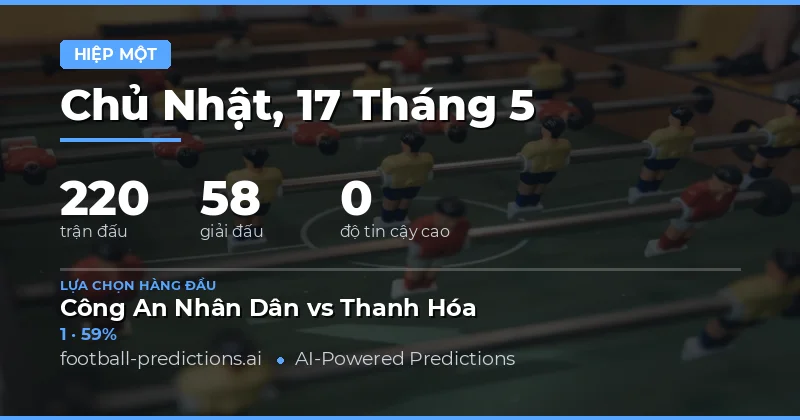 Xem Trước Các Trận Đấu Nổi Bật Ngày 17 Tháng 5 Năm 2026