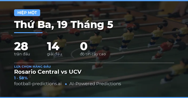 Xem trước các trận đấu nổi bật và xu hướng thị trường ngày 19 tháng 5 năm 2026