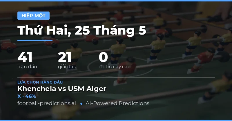 Xem trước các trận đấu Half Time nổi bật ngày 25 tháng 5 năm 2026