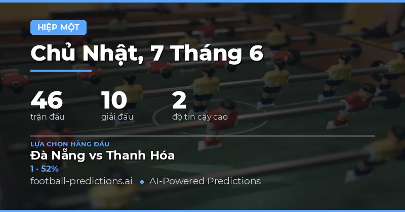 Giới Thiệu Về Dự Đoán Kết Quả Hiệp 1