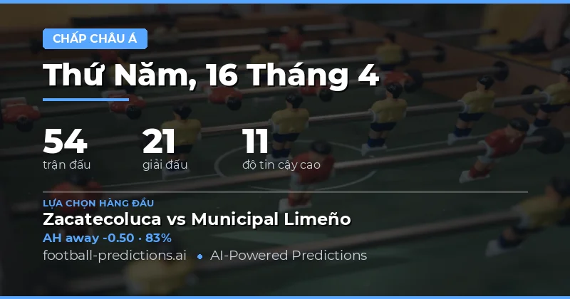 Kịch Bản Cược Châu Á Ngày 16 Tháng 4 Năm 2026