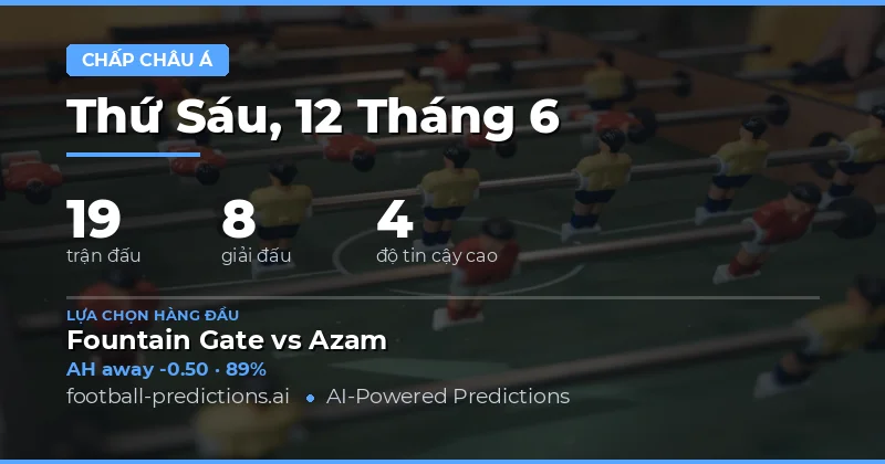 Top AH Picks — Ngày 12/06/2026
