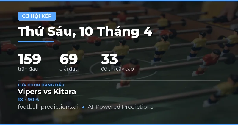 Dự Đoán Cược Hai Kết Quủa Ngày 10 Tháng 4 Năm 2026