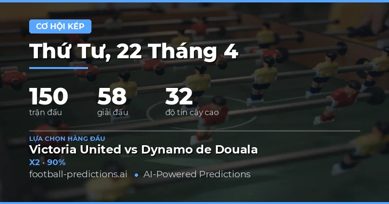 Dự Đoán Cược Hai Kết Quả Ngày 22 Tháng 4 Năm 2026