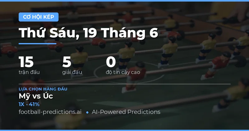 Giới thiệu dự đoán DC ngày 19/06/2026