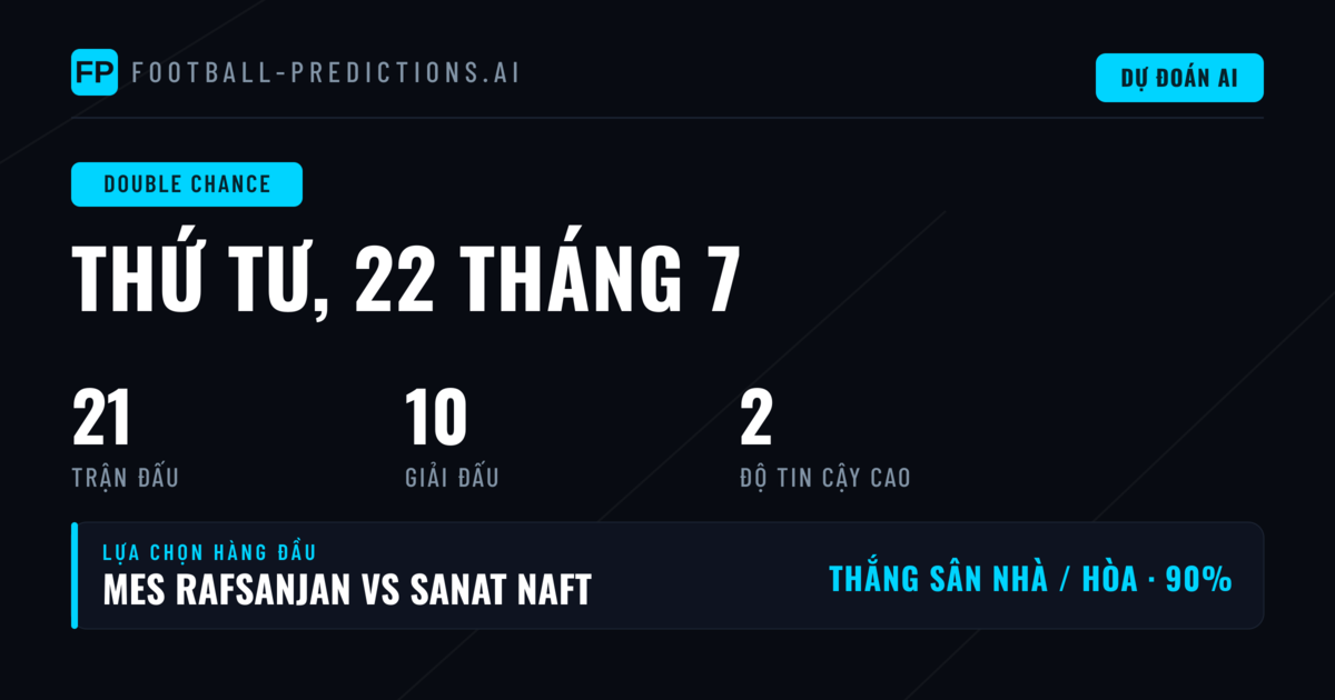 Top DC Picks cho ngày 22/07/2026