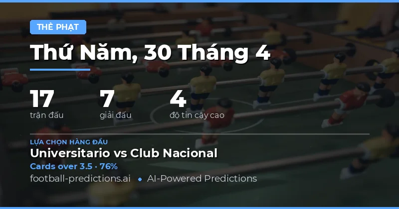 Xem trước xu hướng thẻ vàng trong tuần lễ bóng đá quan trọng