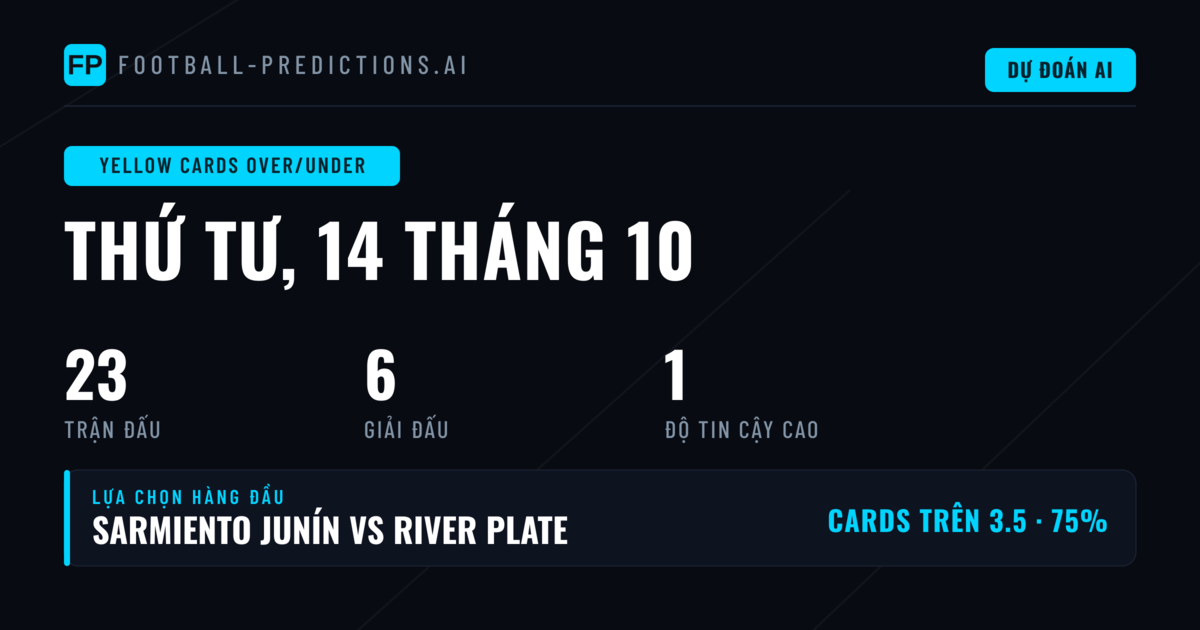 Top Thẻ Phạt O/U Picks