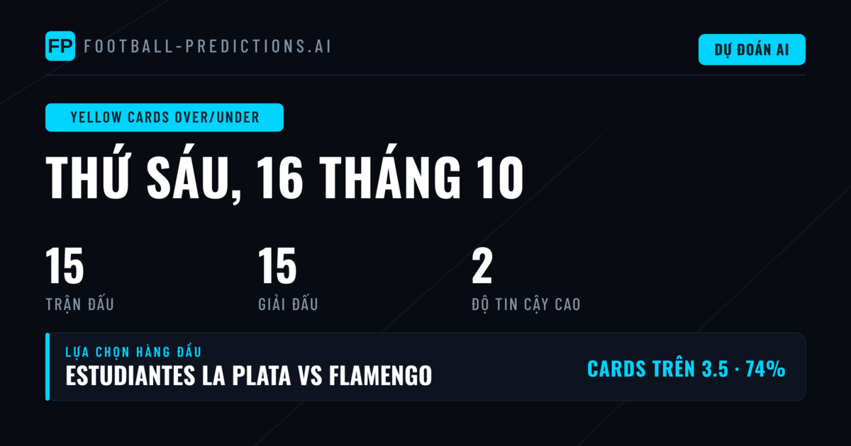 Top Thẻ vàng O/U Picks