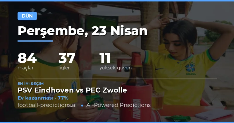 23 Nisan 2026 Bahis Tahminleri: Karışık Bir Günün Analizi