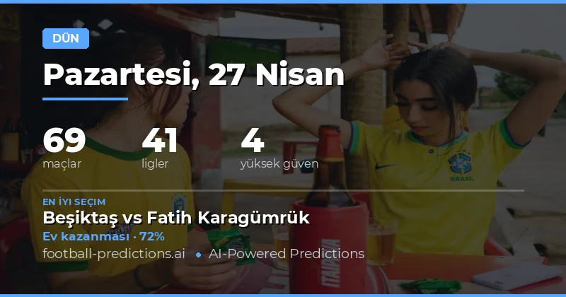 27 Nisan 2026 Günlük Futbol Tahmini Değerlendirmesi