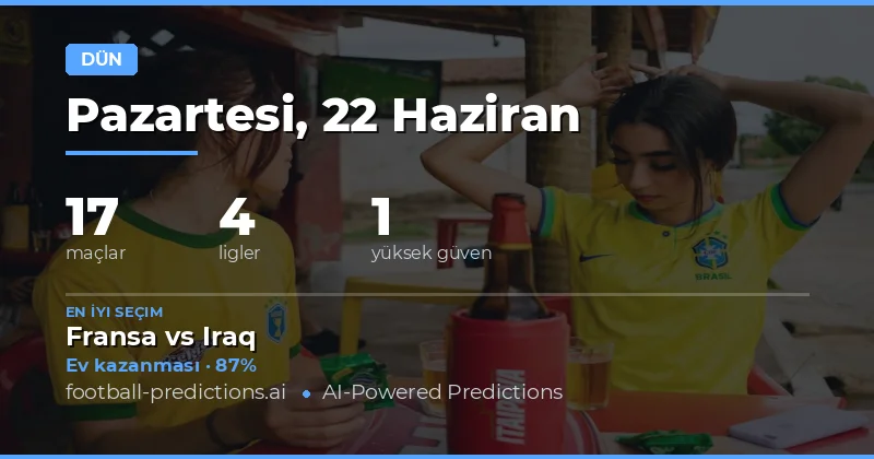 22 Haziran 2026 Pazartesi Günü: Tahmin Performansı Değerlendirmesi