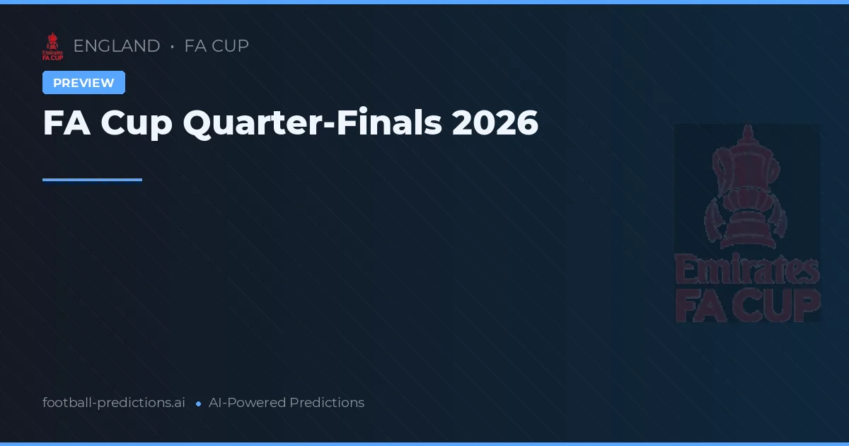 FA Cup Quarter-Finals 2026