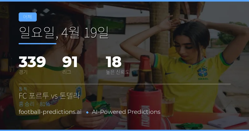 19 Apr 2026 경기 예측 리뷰