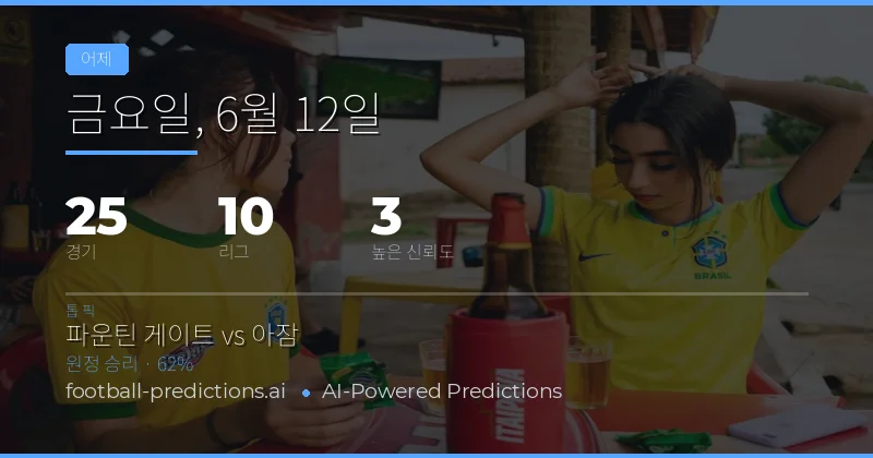2026년 6월 12일, 하루 동안 펼쳐진 축구의 향연