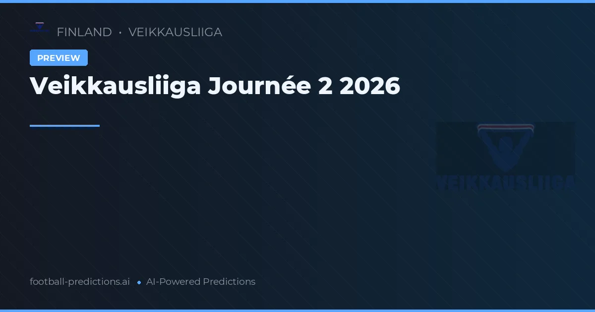 Veikkausliiga Journée 2 2026