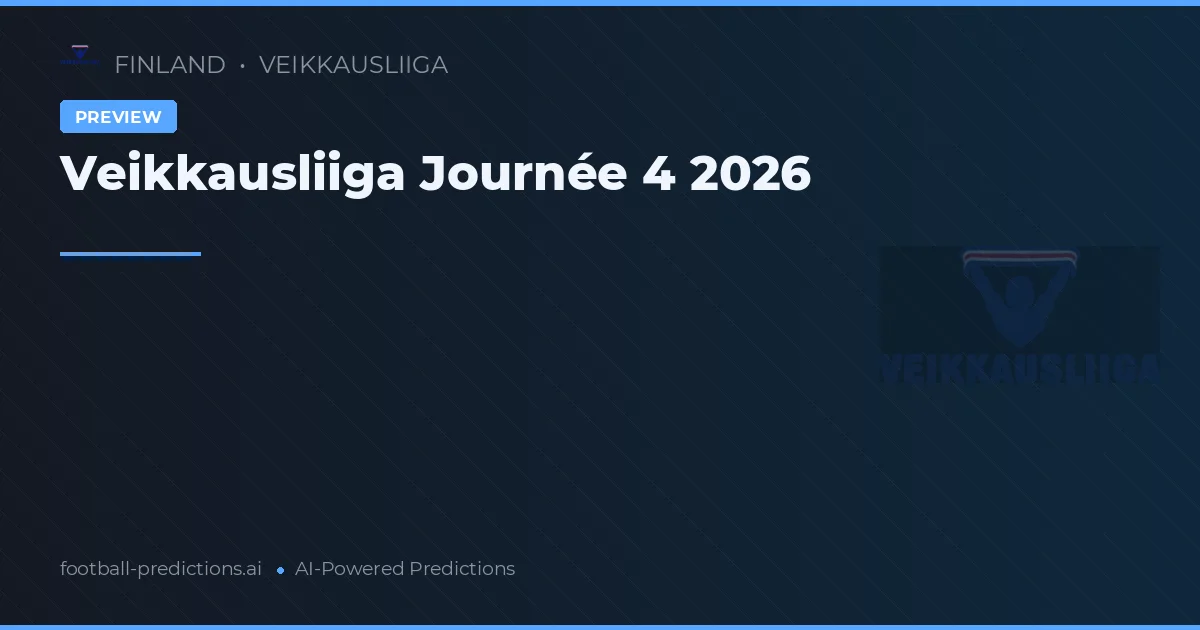 Veikkausliiga Journée 4 2026