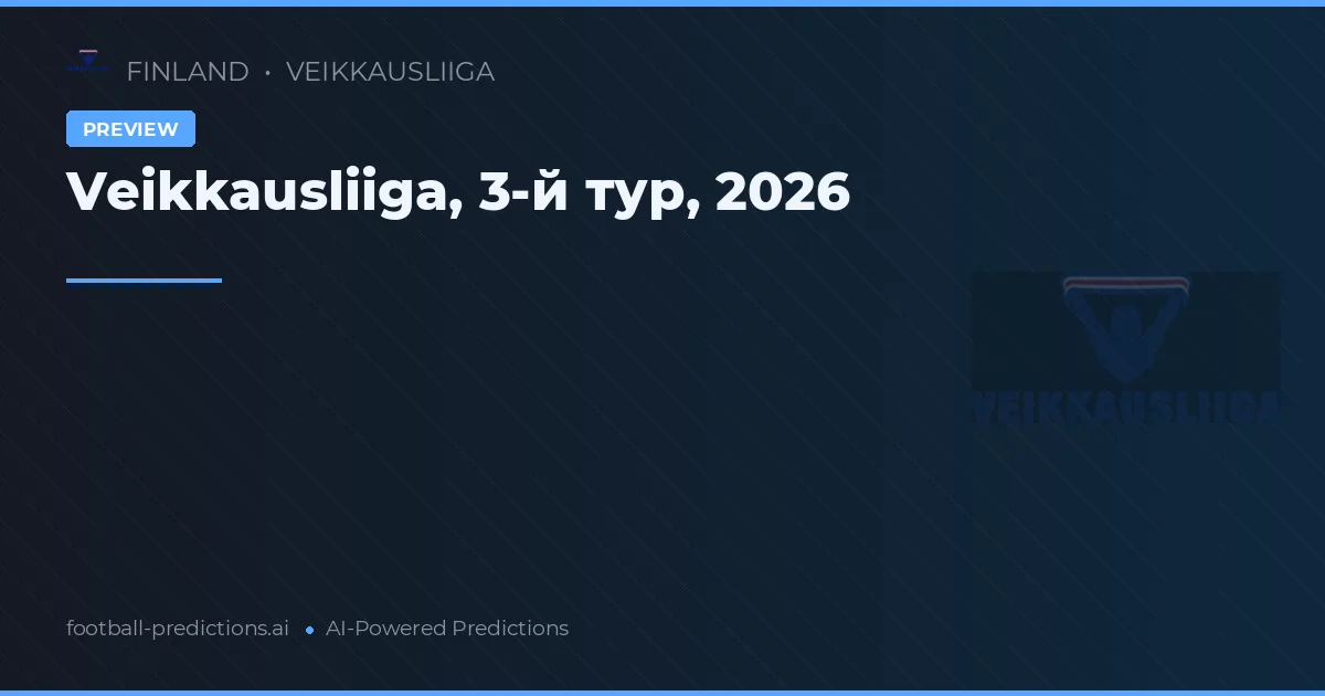 Veikkausliiga, 3-й тур, 2026