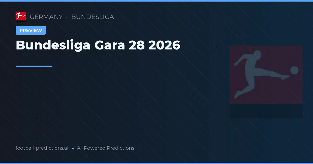 Bundesliga Gara 28 2026