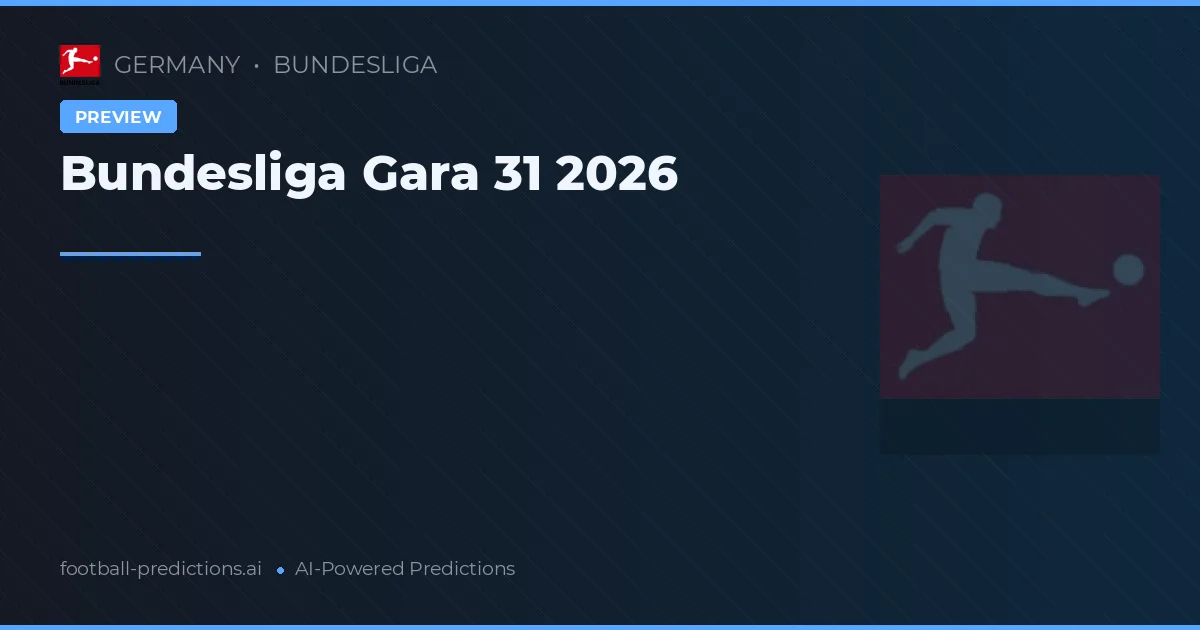 Bundesliga Gara 31 2026