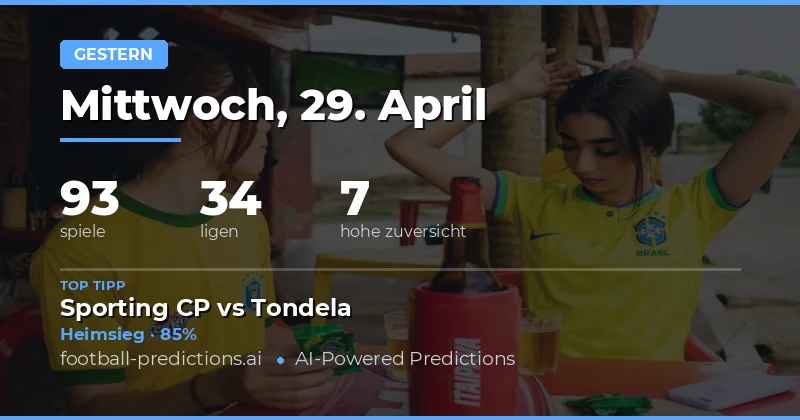 Rückblick auf die Prognosen vom gestrigen Spieltag