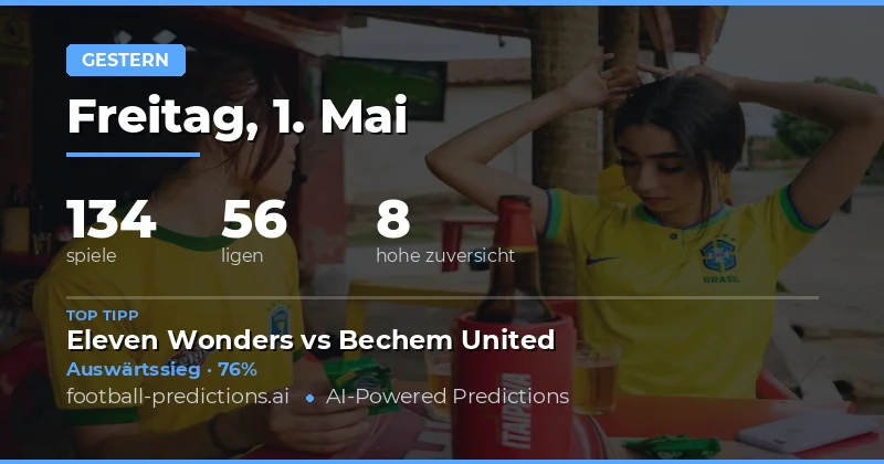 Zusammenfassung der Vorhersageergebnisse vom 1. Mai 2026