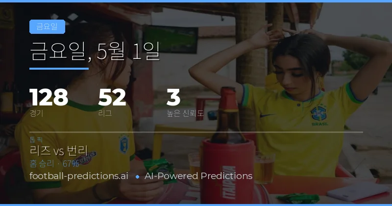 1 May 2026 금요일, 128개 경기의 열기가 뜨겁게 달아오릅니다