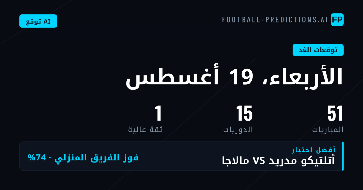 نظرة عامة على مباريات الأربعاء