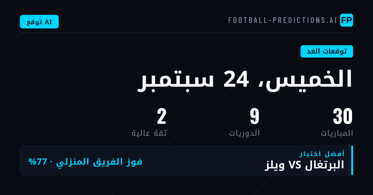 تحليل شامل لمباريات الخميس والتوجهات الإحصائية